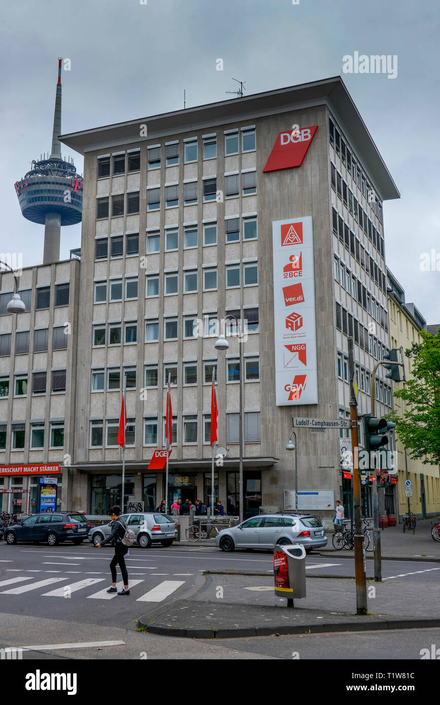 Gewerksschaftshaus, Hans-Boeckler-Platz, Koeln, Nordrhein-Westfalen, Deutschland Banque D'Images