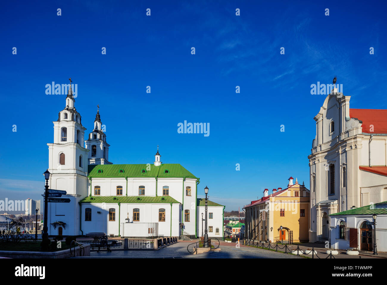 L'Europe, Biélorussie, Minsk, Trinity Suburb & centre de Minsk, la cathédrale de l'Esprit Saint Banque D'Images