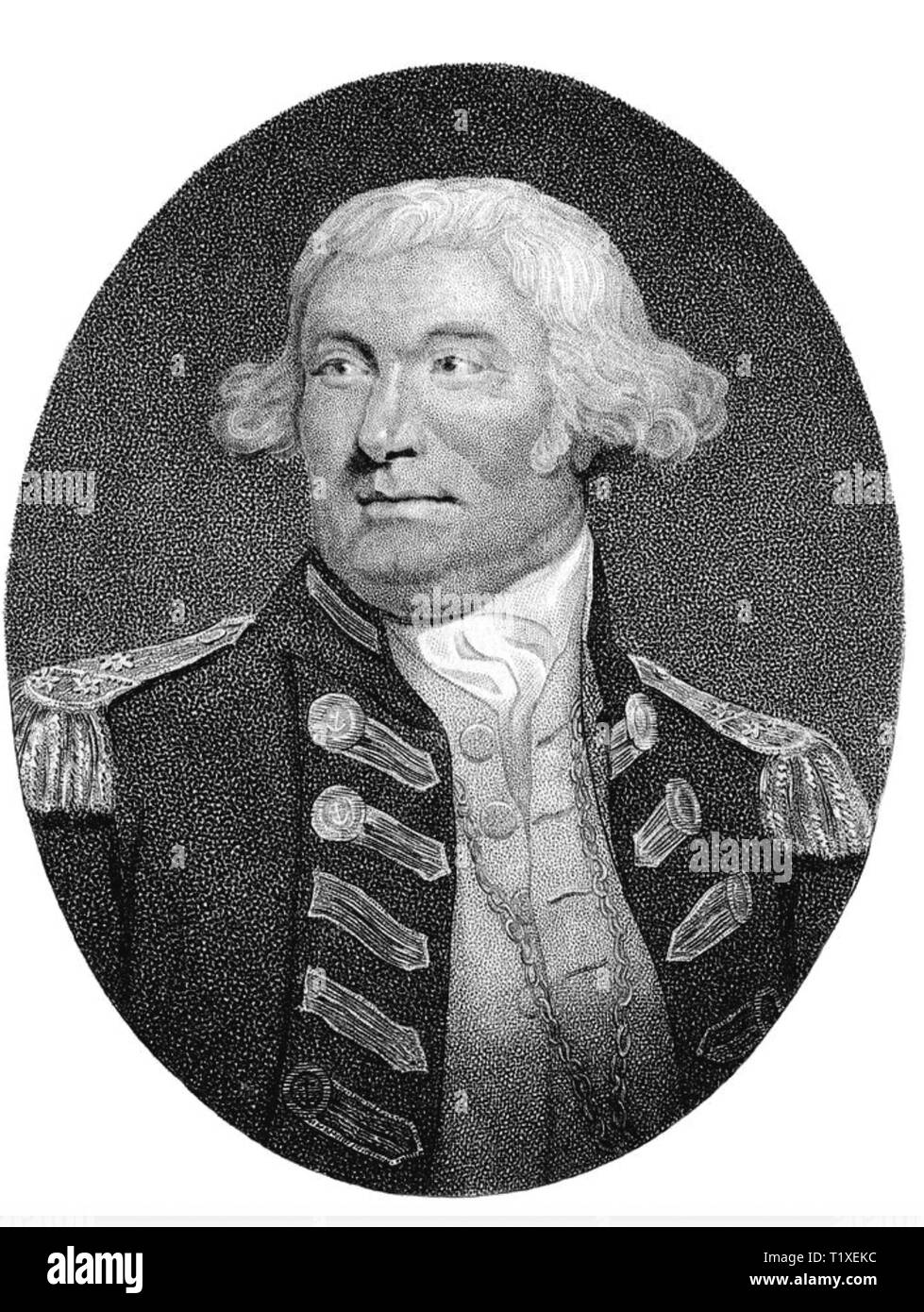 THOMAS GRAVES (c 1747-1814) officier de la Royal Navy Banque D'Images