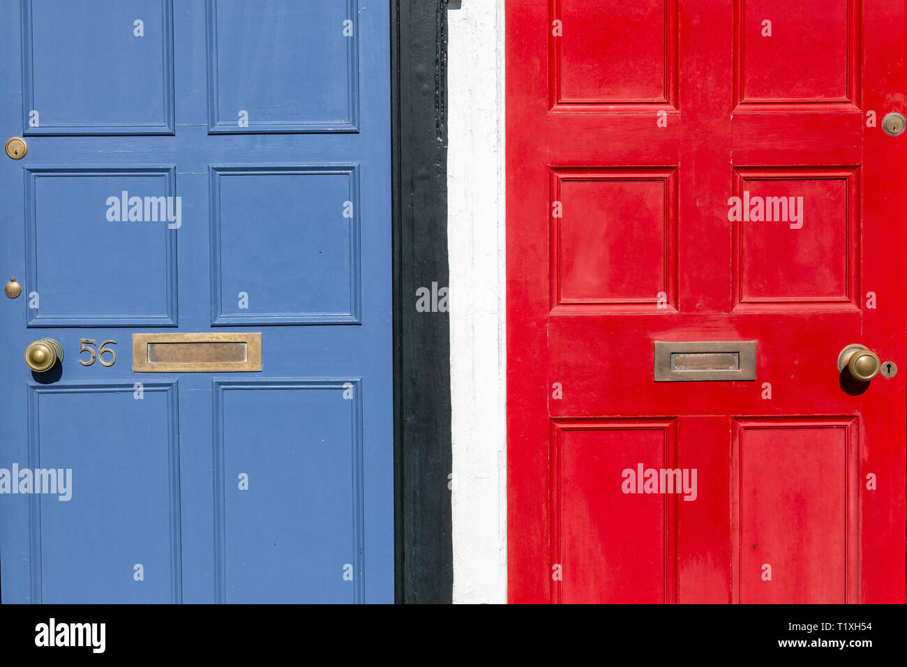 Brexit,brexit, conservateur ou travailliste rouge blanc ou bleu,union européenne,Brexit, Londres - Angleterre, drapeau de l'Union européenne, Union européenne, Royaume-Uni, UK, parti politique, Banque D'Images