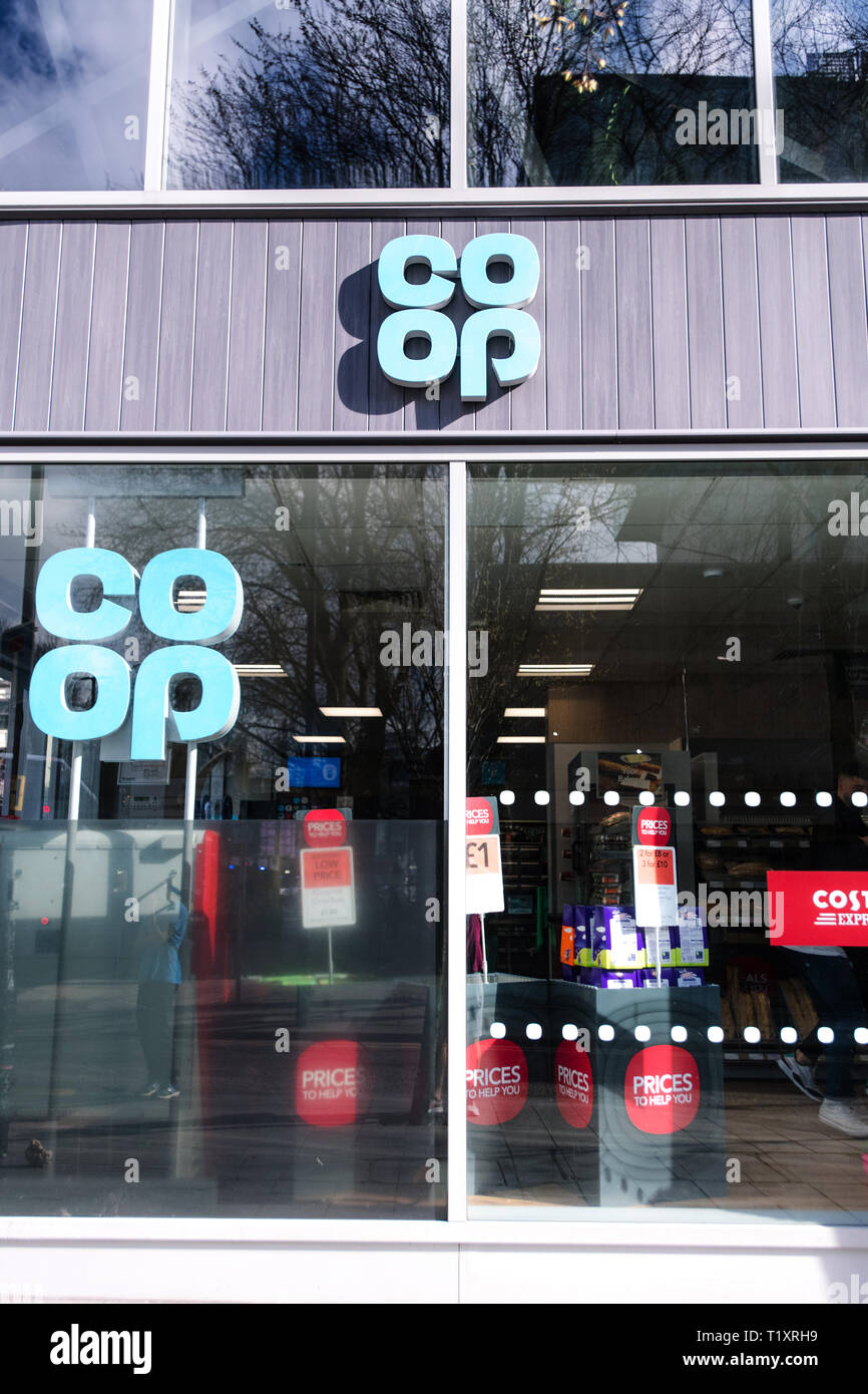 CO-OP. Spinningfields. Manchester. Banque D'Images