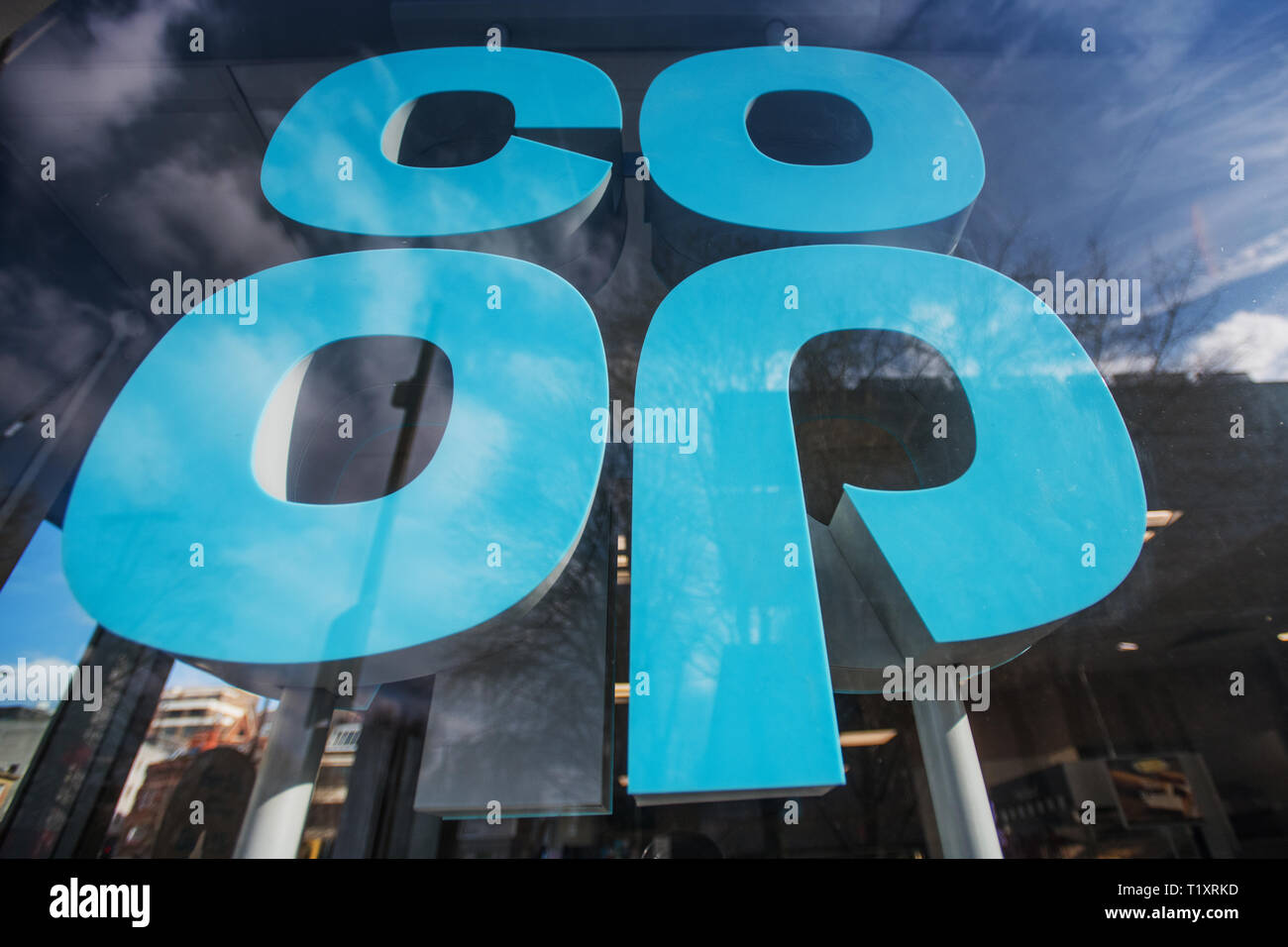 CO-OP. Spinningfields. Manchester. Banque D'Images