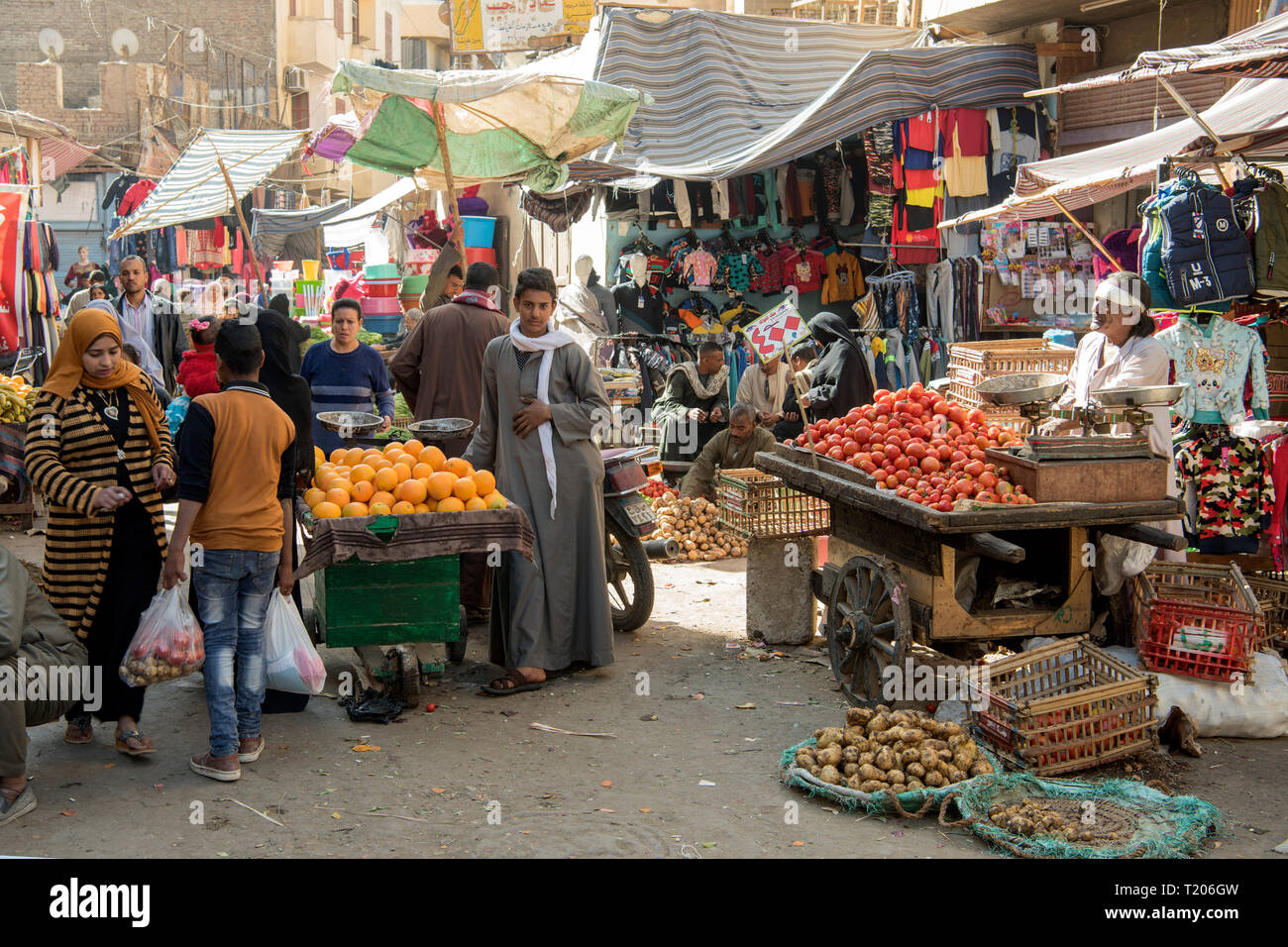Egypte, Louxor, Souk de GI Banque D'Images
