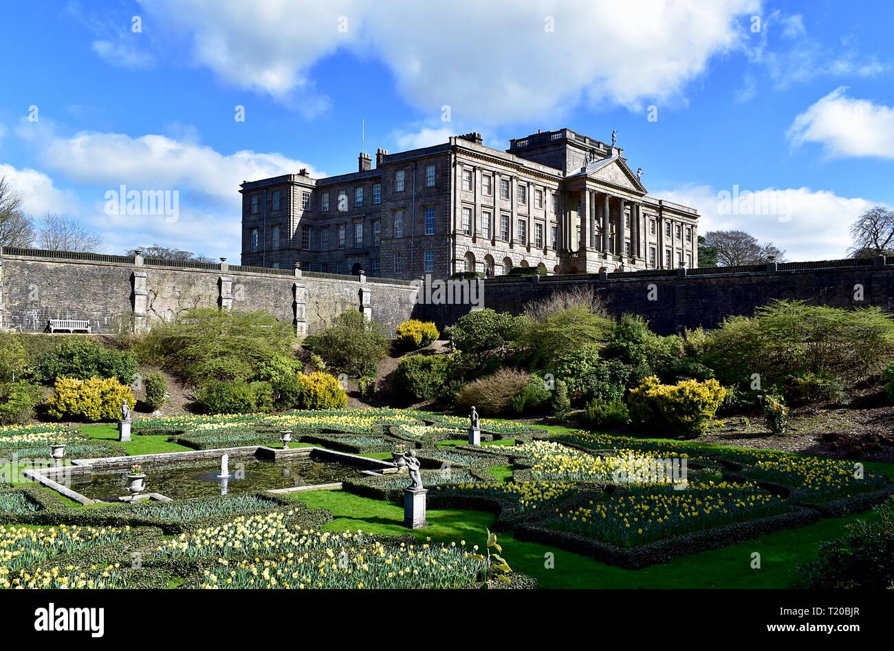 Le jardin hollandais Lyme Park Banque D'Images