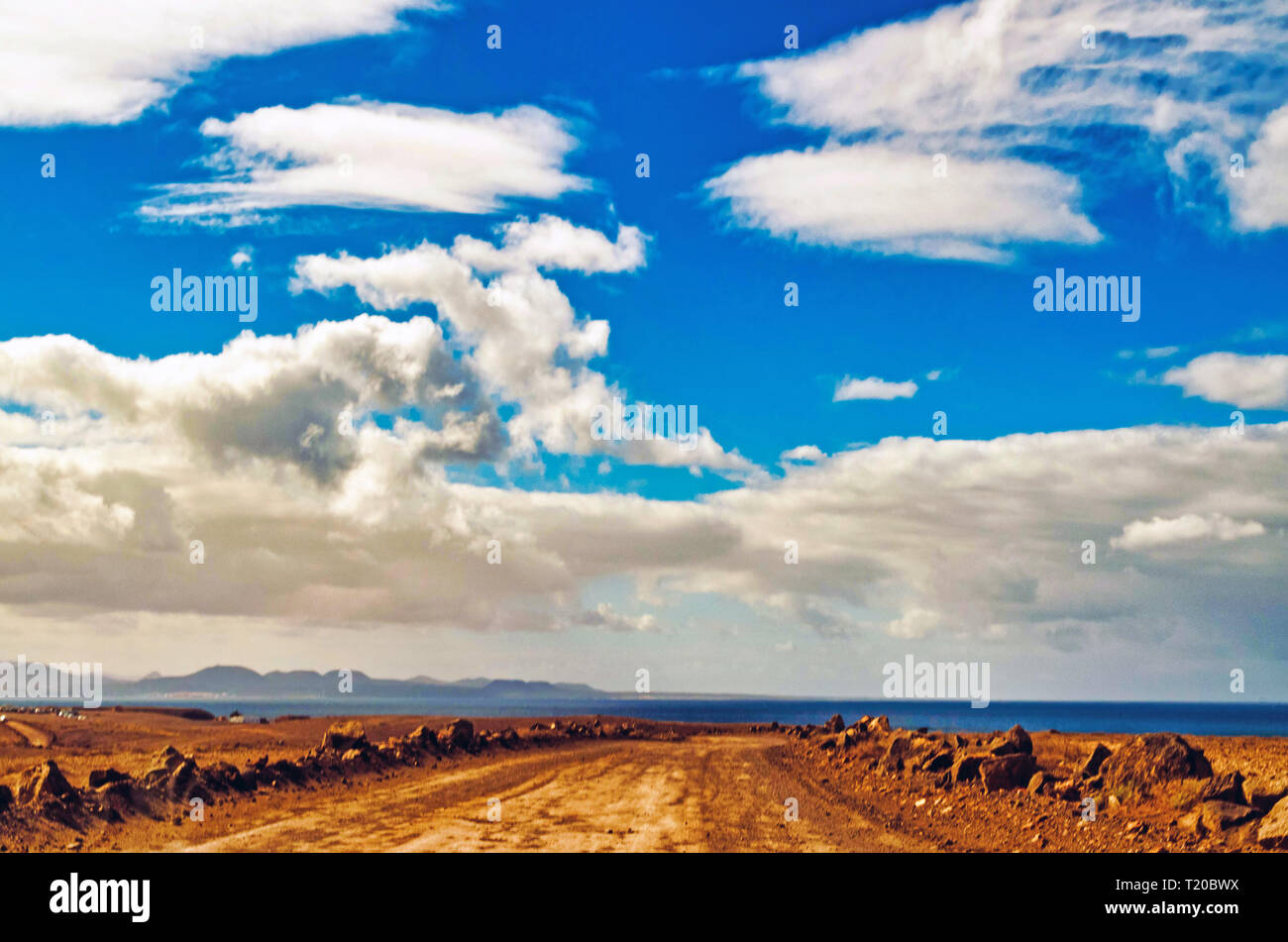 Vue panoramique du paysage contre ciel. Banque D'Images