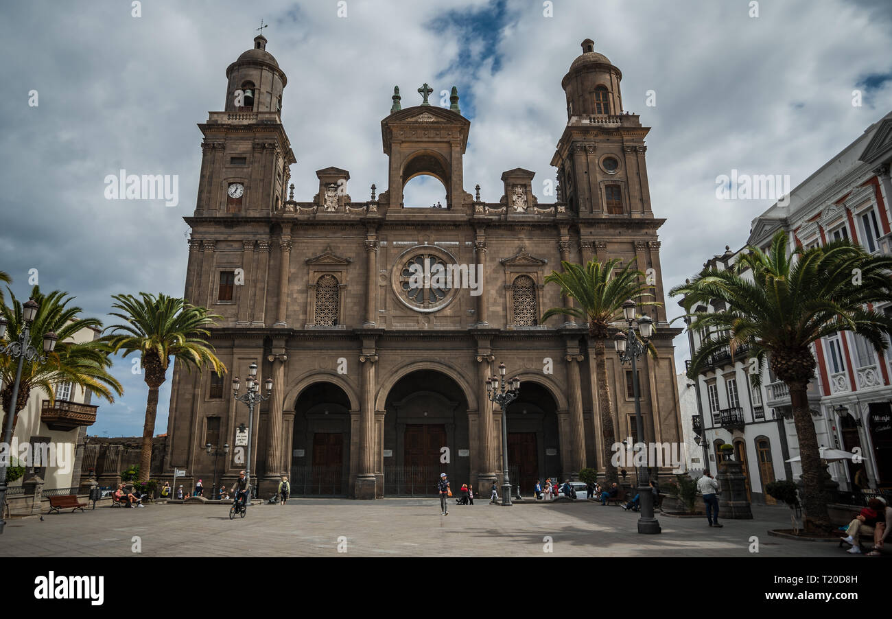 Cathédrale de Santa Ana, seizième siècle, première église en Canaries Banque D'Images