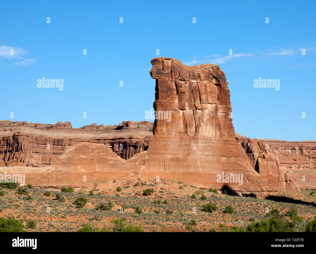 Sheep Rock, Palais de Tours, Arches National Park, Utah, l'Amérique. Banque D'Images