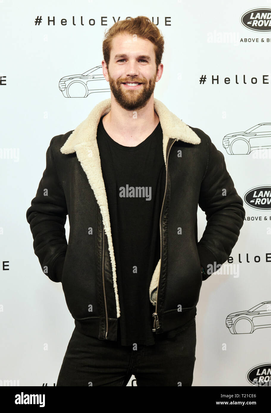 Berlin, Allemagne. Mar 28, 2019. Andre Hamann, modèle, est de venir à l'EVOQUE X événement berlinois, un événement de Land Rover. Credit : Annette Riedl/dpa/Alamy Live News Banque D'Images