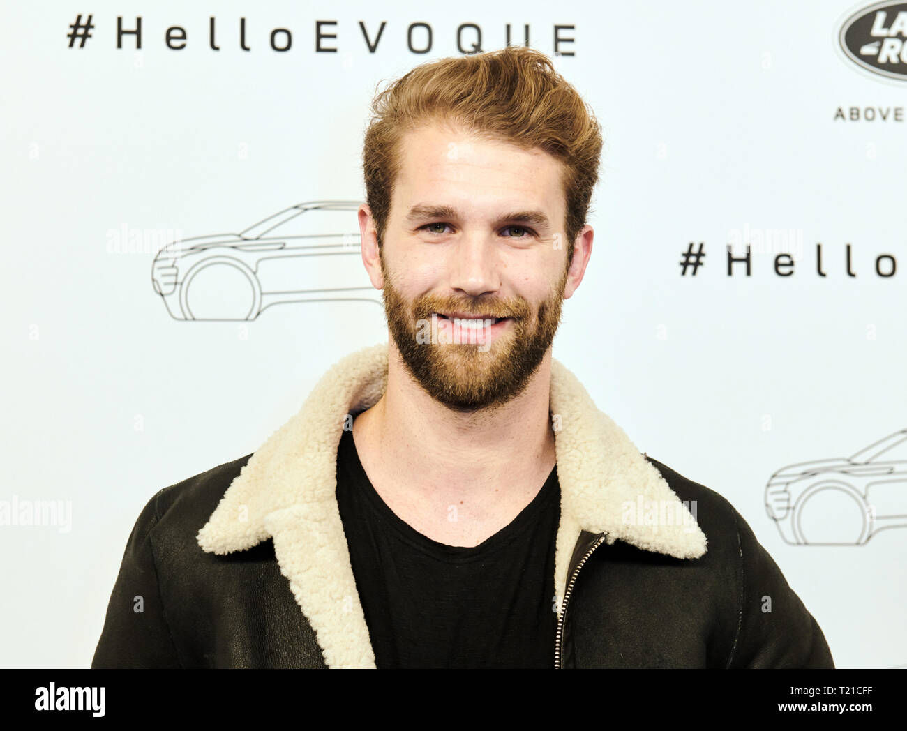 Berlin, Allemagne. Mar 28, 2019. Andre Hamann, modèle, est de venir à l'EVOQUE X événement berlinois, un événement de Land Rover. Credit : Annette Riedl/dpa/Alamy Live News Banque D'Images