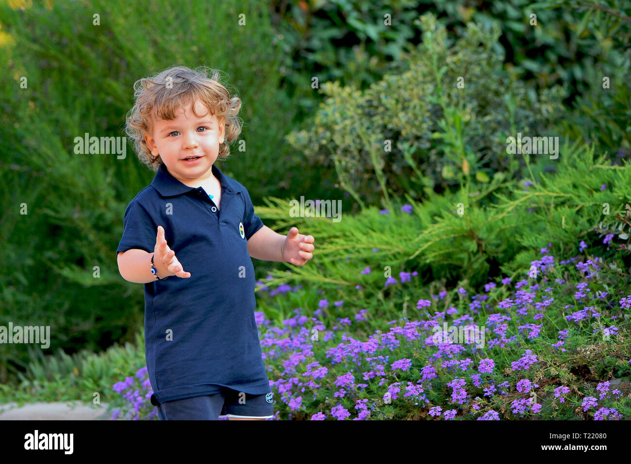 Portrait de bébé, enfant, 2 ans Banque D'Images