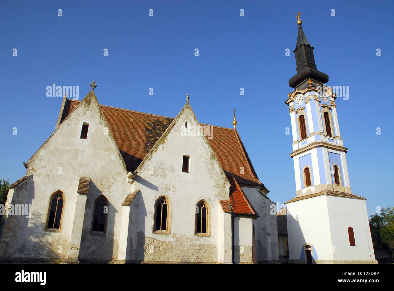 Eglise orthodoxe serbe, hypothèse Rackeve, Hongrie. Nagyboldogasszony Szerb église orthodoxe Ráckeve, Magyarország. Banque D'Images