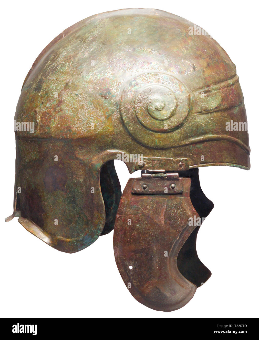 Pare-balles, casques, casque, Chalcidian bronze, Grec, 5e / 4e siècle avant J.-C.,-Additional-Rights Clearance-Info-Not-Available Banque D'Images