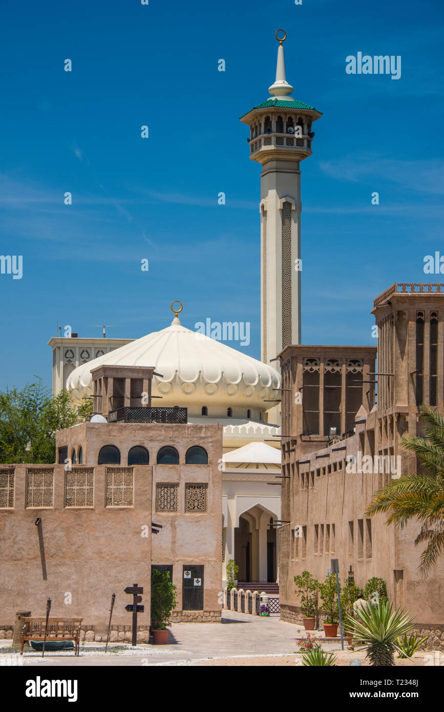 Émirats Arabes Unis, Dubai, Dubai, Al Fahidi district, Al Bastakiya Banque D'Images
