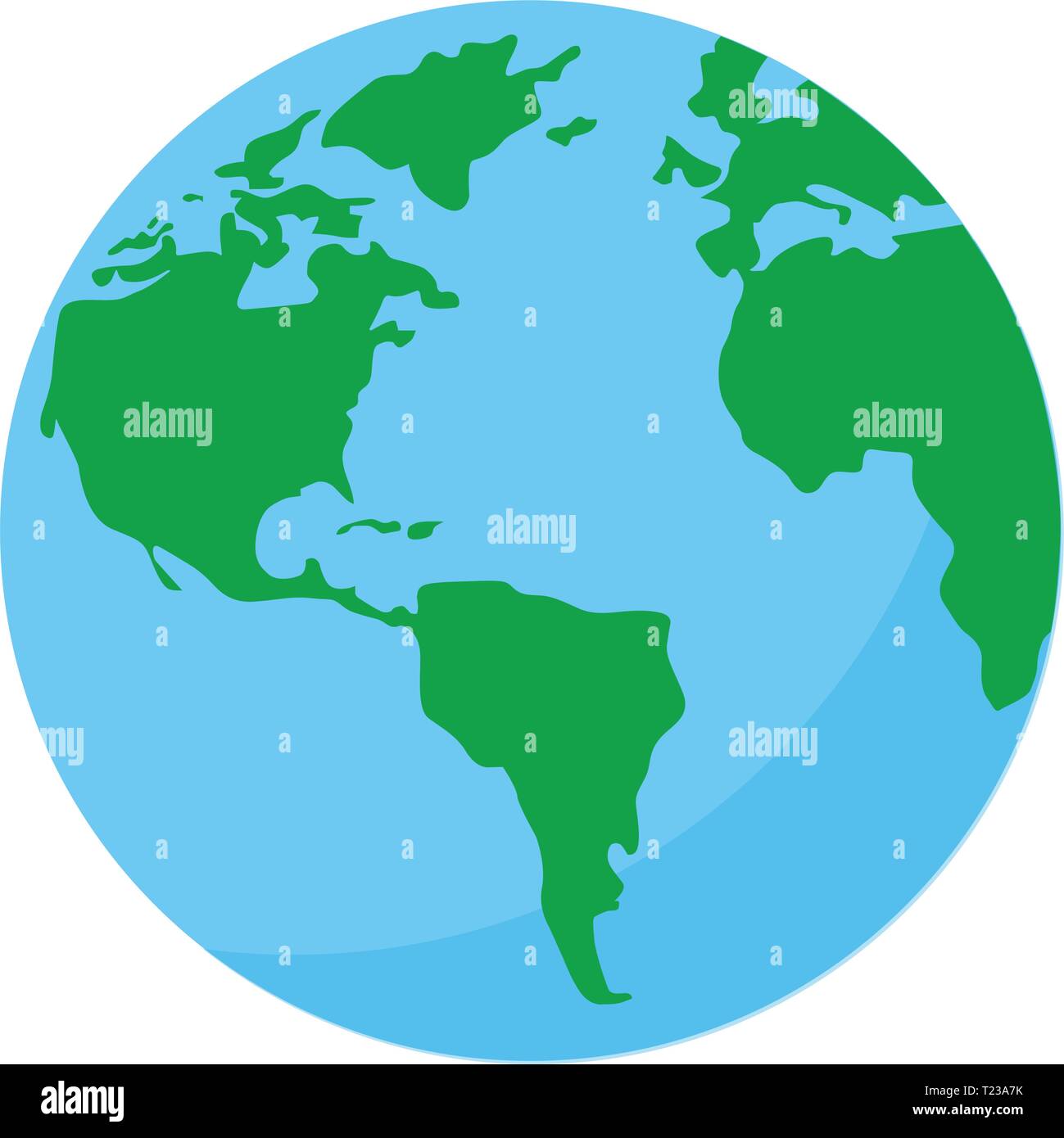 Earth globe vector illustration icône sur fond blanc Illustration de Vecteur