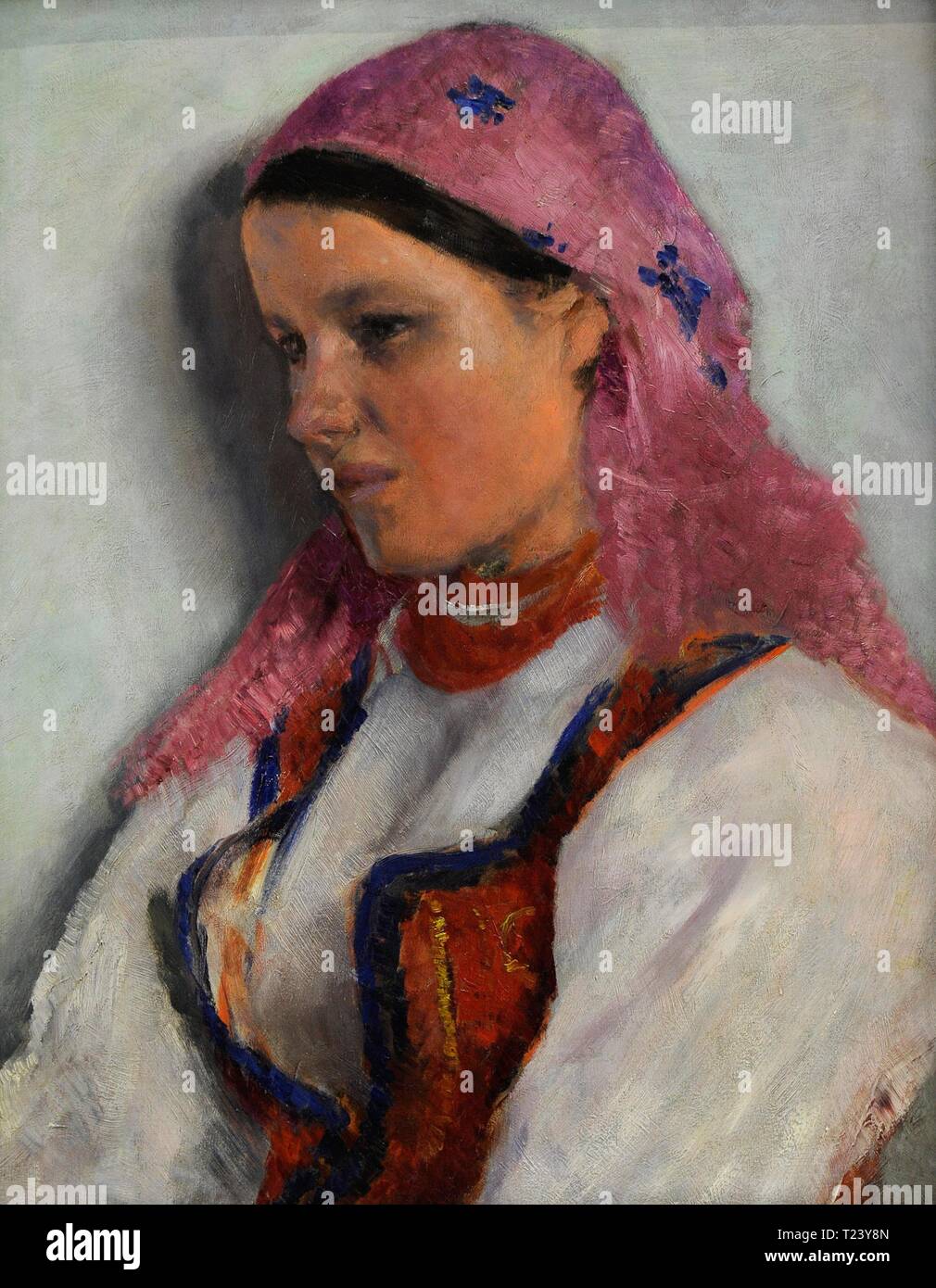 Aleksander Gierymski (1850-1901). Pintor polaco. Una chica de Bronowice, 1893-1894. Galería de Arte Polaco del siglo XIX (Lonja de los Paños, Sukiennice). Museo Nacional de Kraków. Polonia. Banque D'Images