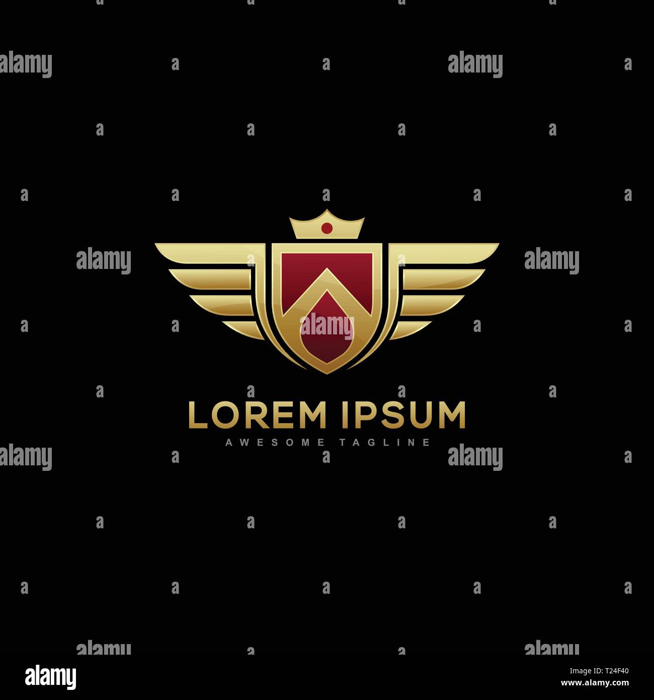 Insigne de la Concept illustration vector modèle. Convient pour l'industrie créative, multimédia, animation, formation, boutique, et toute activité commerciale complémentaire Illustration de Vecteur