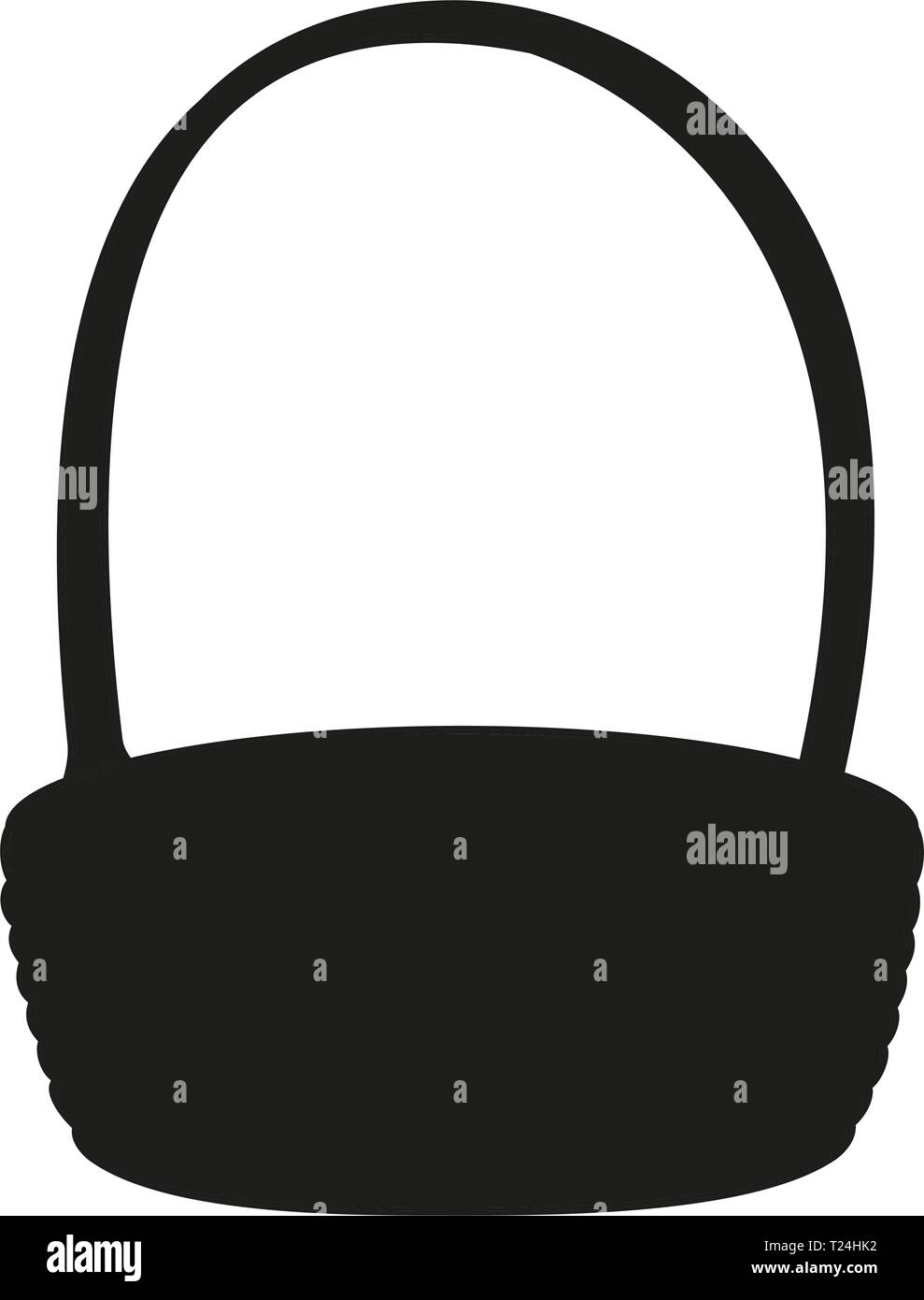Vide noir et blanc panier en osier ossature Illustration de Vecteur Vide noir et blanc panier en osier ossature Illustration de Vecteur
