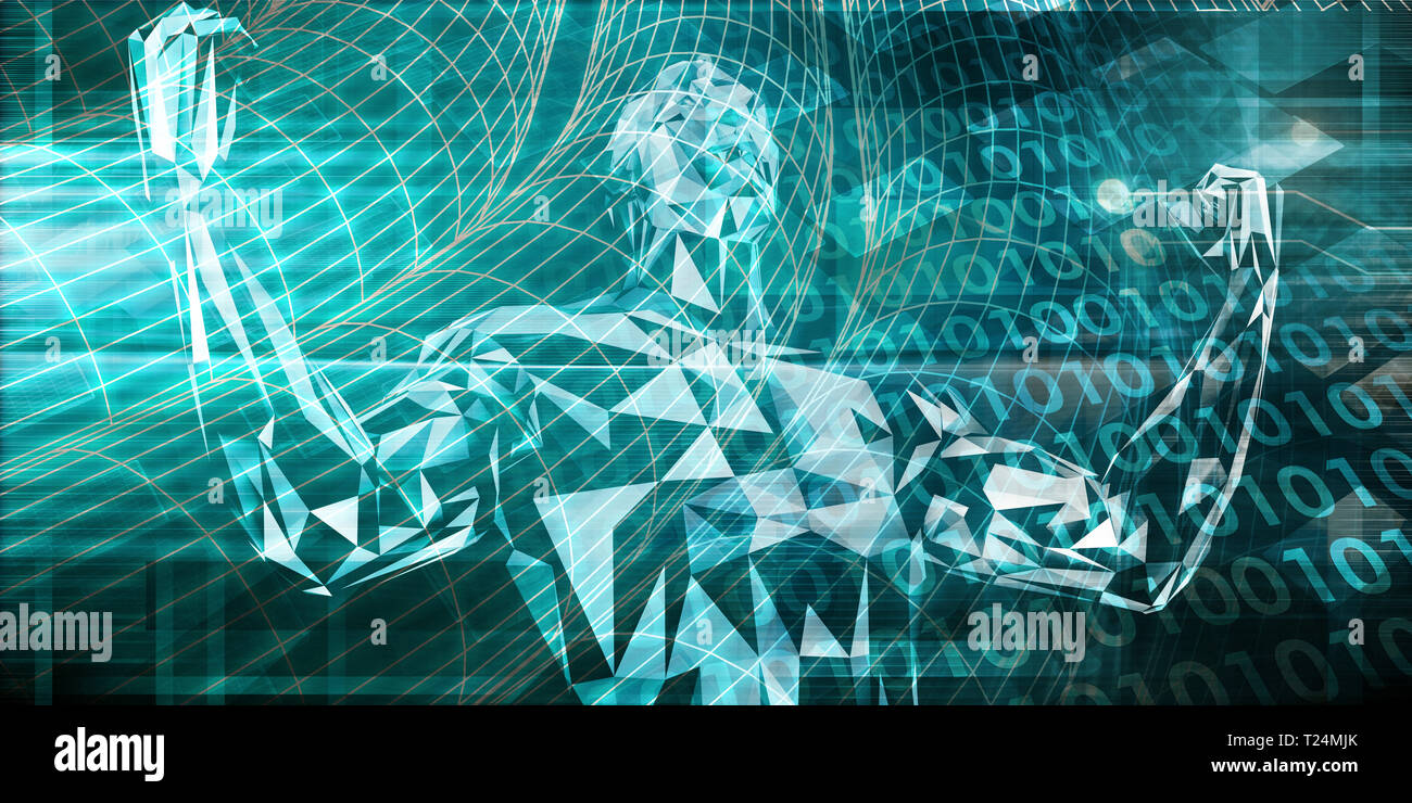 Les droits de l'implant de la technologie comme un concept Illustration Banque D'Images