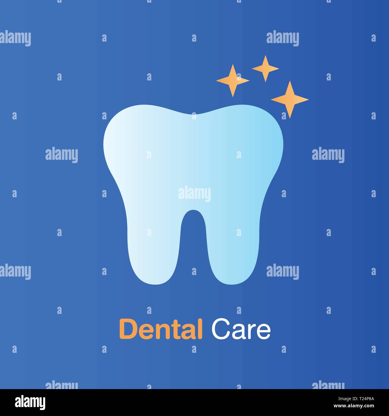 Concept de soins dentaires. Dent d'une bonne hygiène, la prévention, l'examen et des soins dentaires. Vector illustration. Illustration de Vecteur
