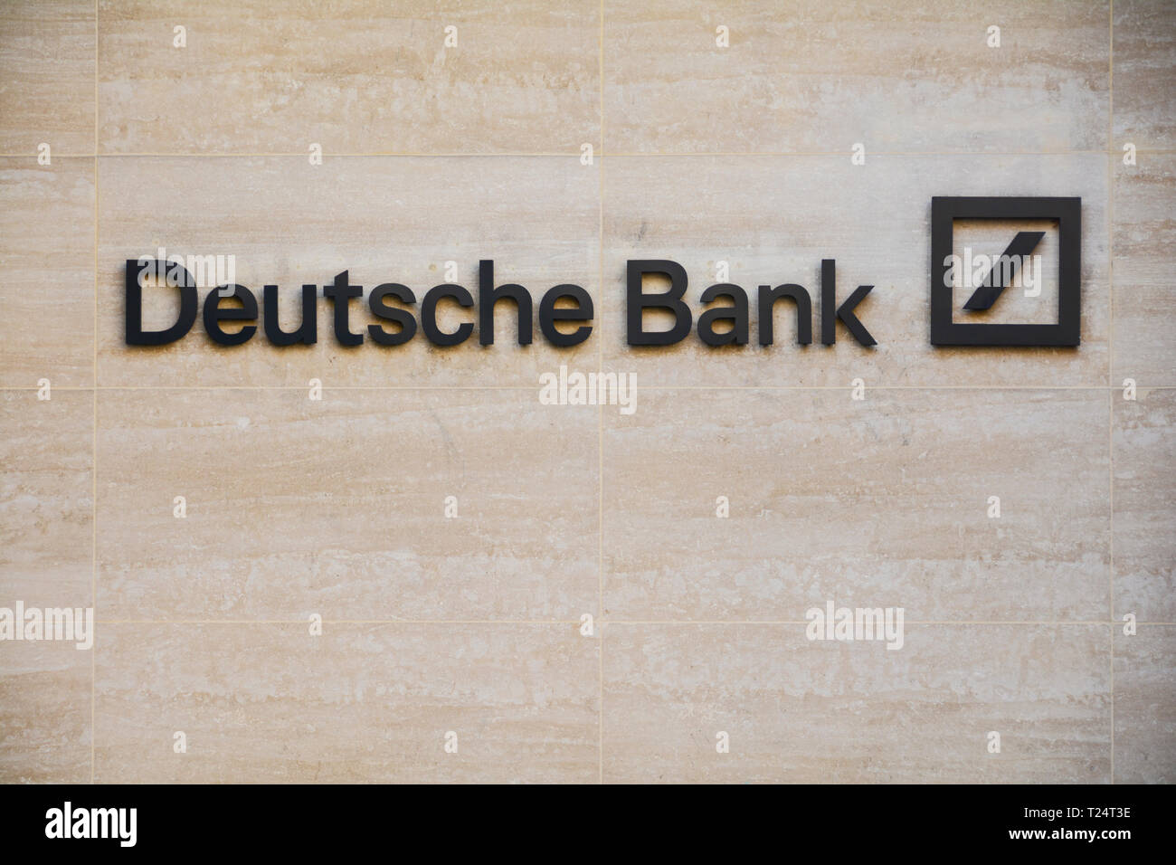 Deutsche Bank, Grand Winchester Street, Londres, EC2N 2D, UK Banque D'Images