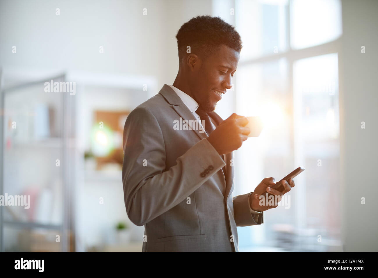 Pause pour la communication Banque D'Images