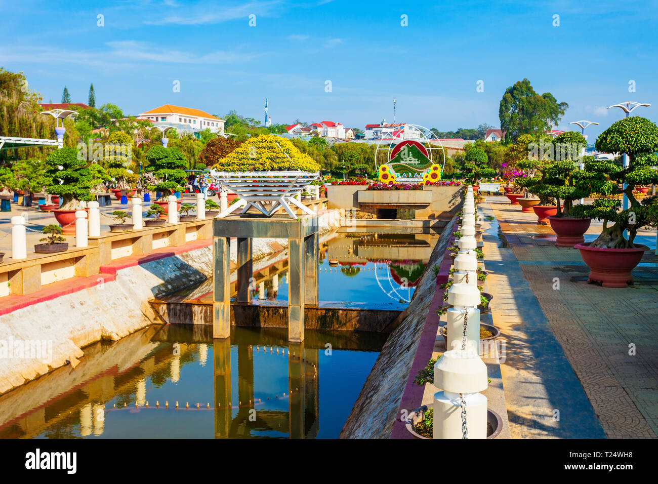 DALAT, VIETNAM - Mars 13, 2018 : Dalat Flower Garden Park à Da Lat ville au Vietnam Banque D'Images