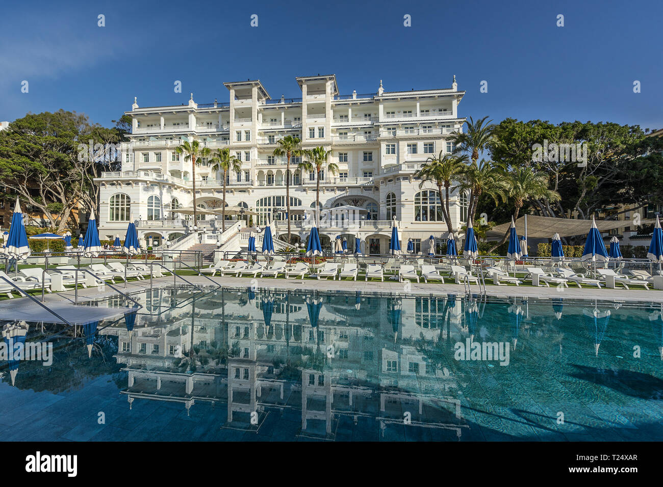 Hôtel Gran Miramar à Malaga, Espagne Banque D'Images