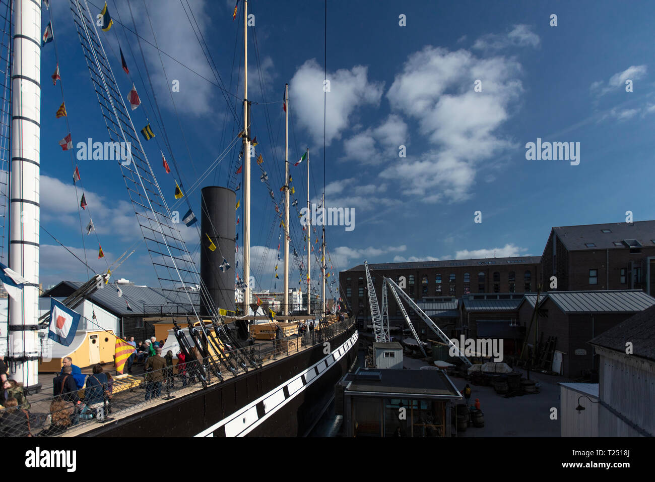 Bristol, Royaume-Uni, 23 février 2019, Isambard Kingdom Brunels SS Great Britain Banque D'Images