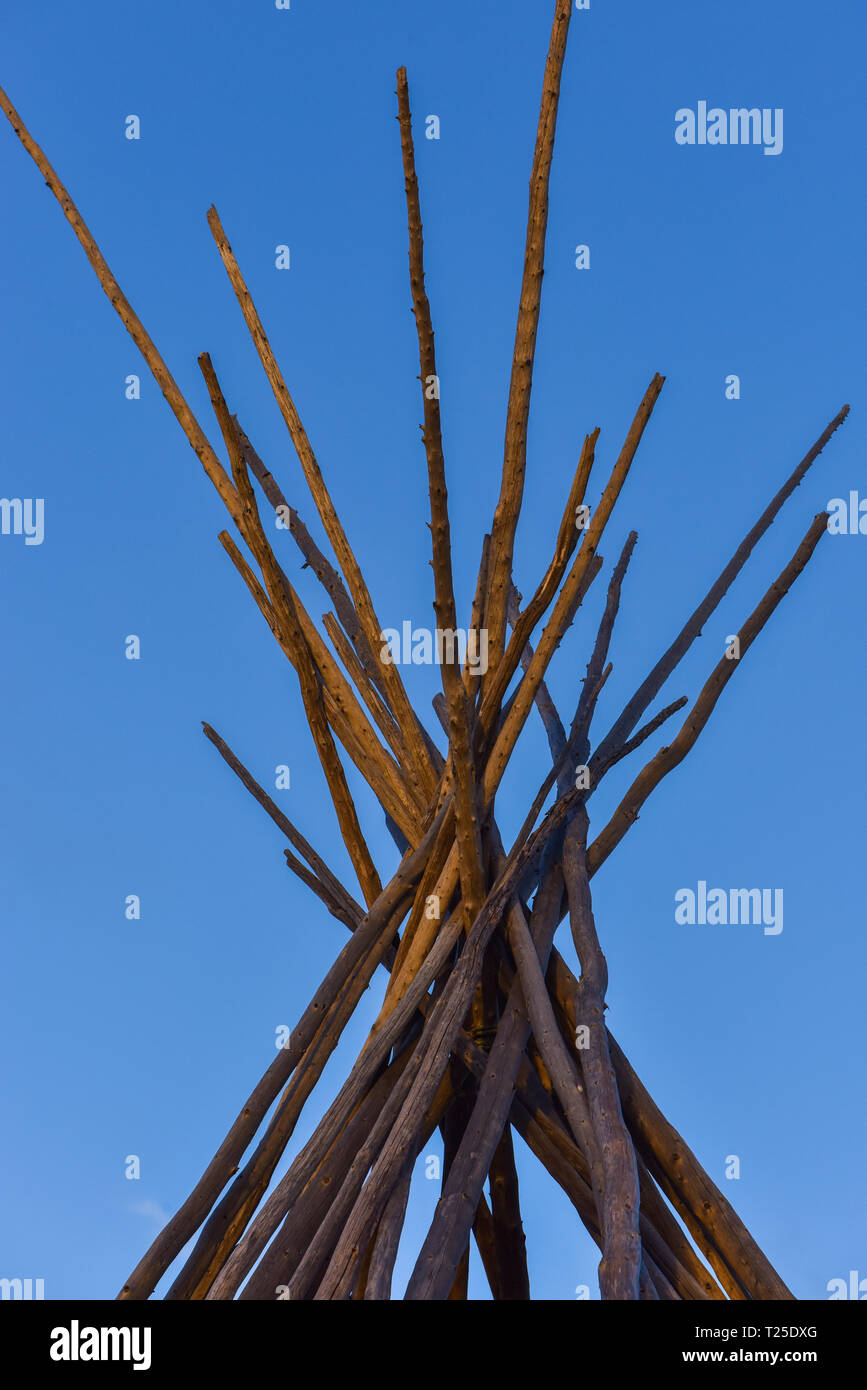 Haut de un tipi Banque D'Images