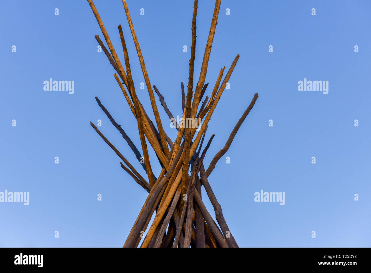 Haut de un tipi Banque D'Images