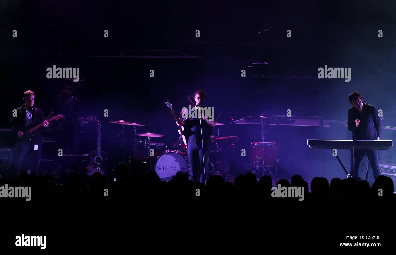 Au cours de l'exécution de jeunes sauvages le Teenage Cancer Trust, Concert Royal Albert Hall, Londres. PRESS ASSOCIATION. Photo date : Samedi 30 Mars, 2019. Voir PA story SHOWBIZ TCT. Crédit photo doit se lire : Isabel Infantes/PA Wire Banque D'Images