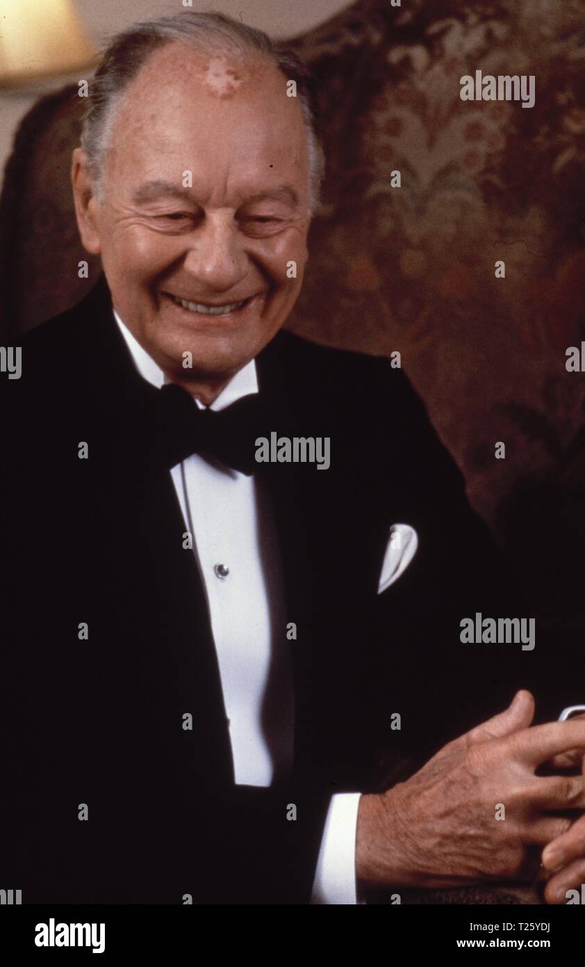 L'abondance (1985) John Gielgud, Date : 1985 Banque D'Images