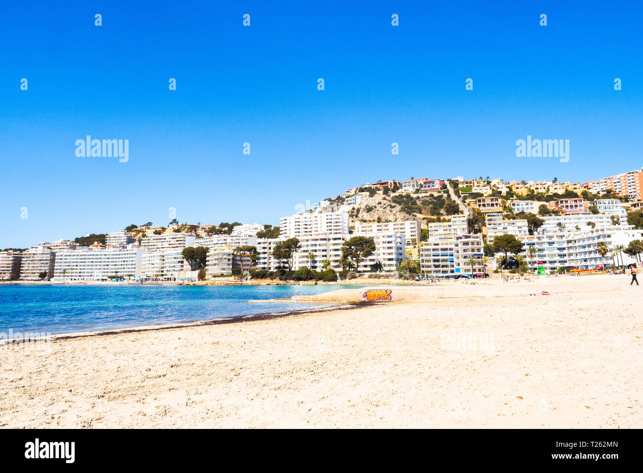 La plage de Santa Ponsa - Iles Baléares, Espagne Banque D'Images