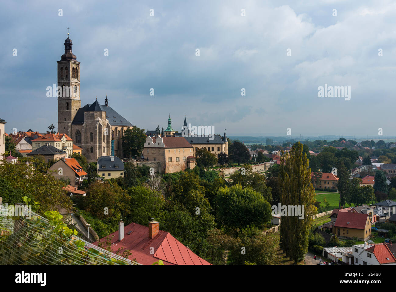 Tchèquia, Kutna Hora, voir l'église de Sankt Jakob Banque D'Images