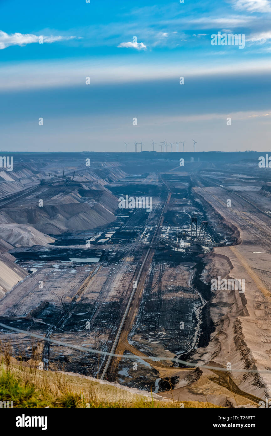 Allemagne, Grevenbroich, Garzweiler mine de surface Banque D'Images