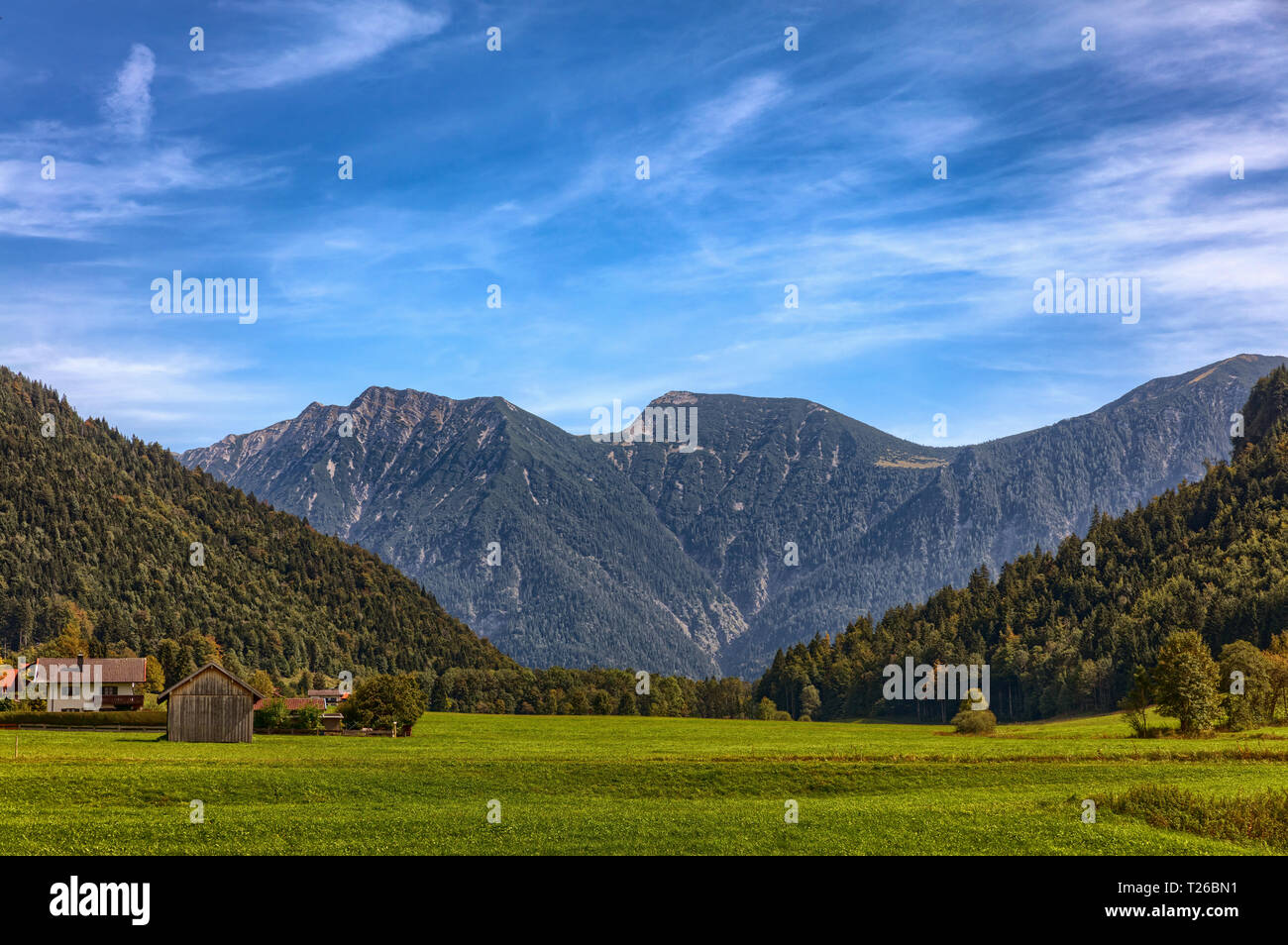 Sur la montagne près de Bavière Oberammergau Banque D'Images