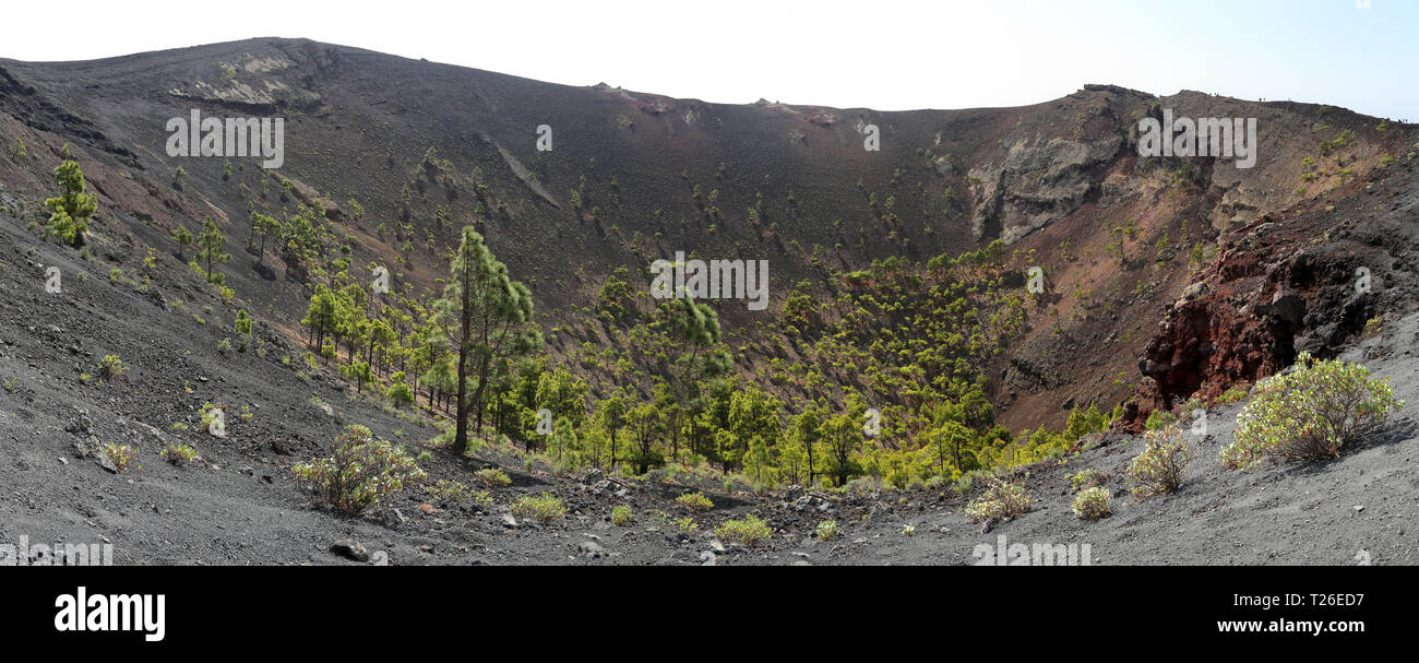 Panorama du volcan San Antonio (La Palma, Îles Canaries) Banque D'Images