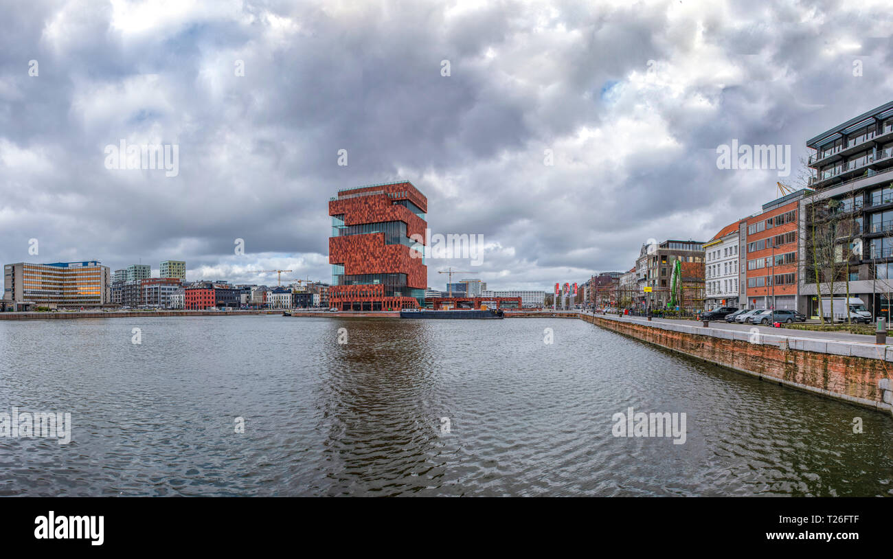 Anvers, Belgique - 25 mars 2019 MAS Museum aan de Stroom Banque D'Images