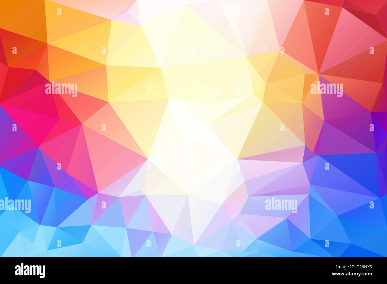 Abstract, coloré, multicolore et Fond irisé de triangles Illustration de Vecteur