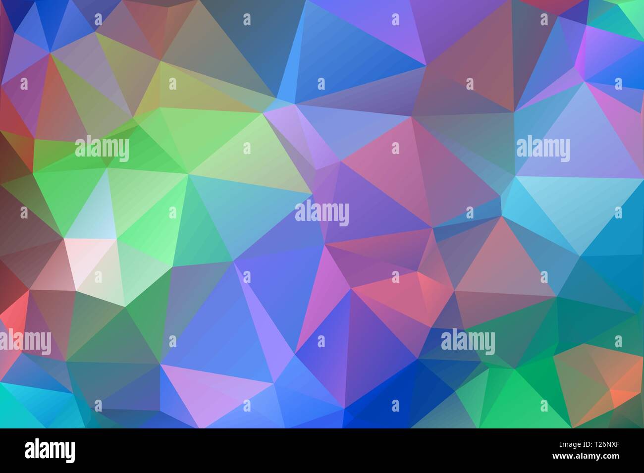 Abstract, coloré, multicolore et Fond irisé de triangles Illustration de Vecteur