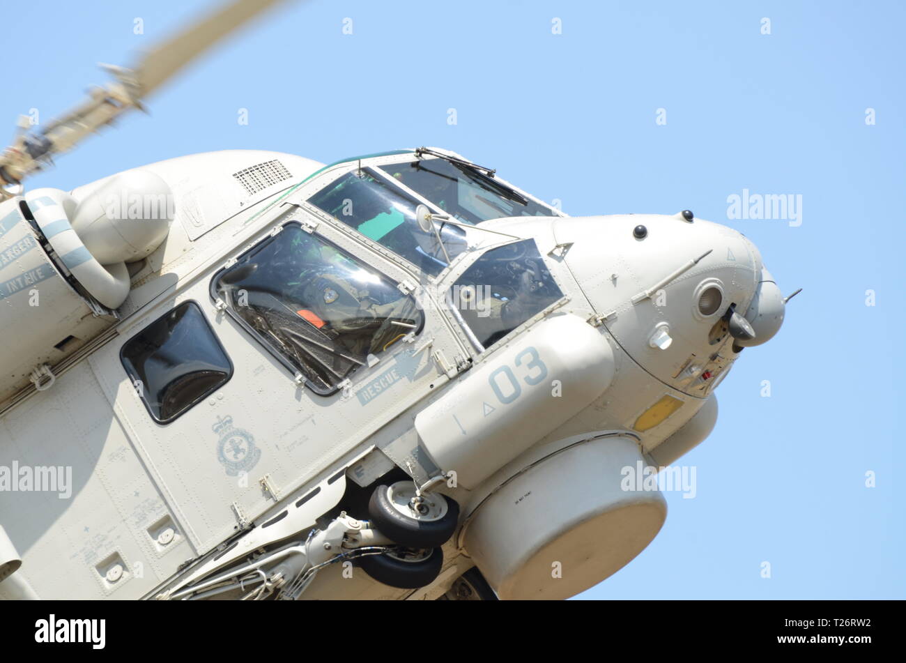 Royal New Zealand Navy Kaman SH-2 Seasprite, SH-2G Super hélicoptère Seasprite NZ3603 volant à ailes au-dessus de Wairarapa meeting aérien. Sea sprite Banque D'Images