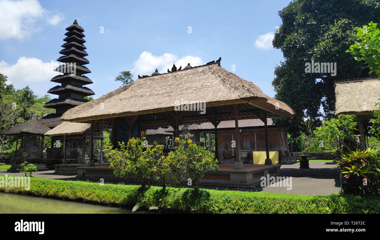 Temple de Taman Ayun, un temple royal de Mengwi Empire en Bali, Indonésie Banque D'Images