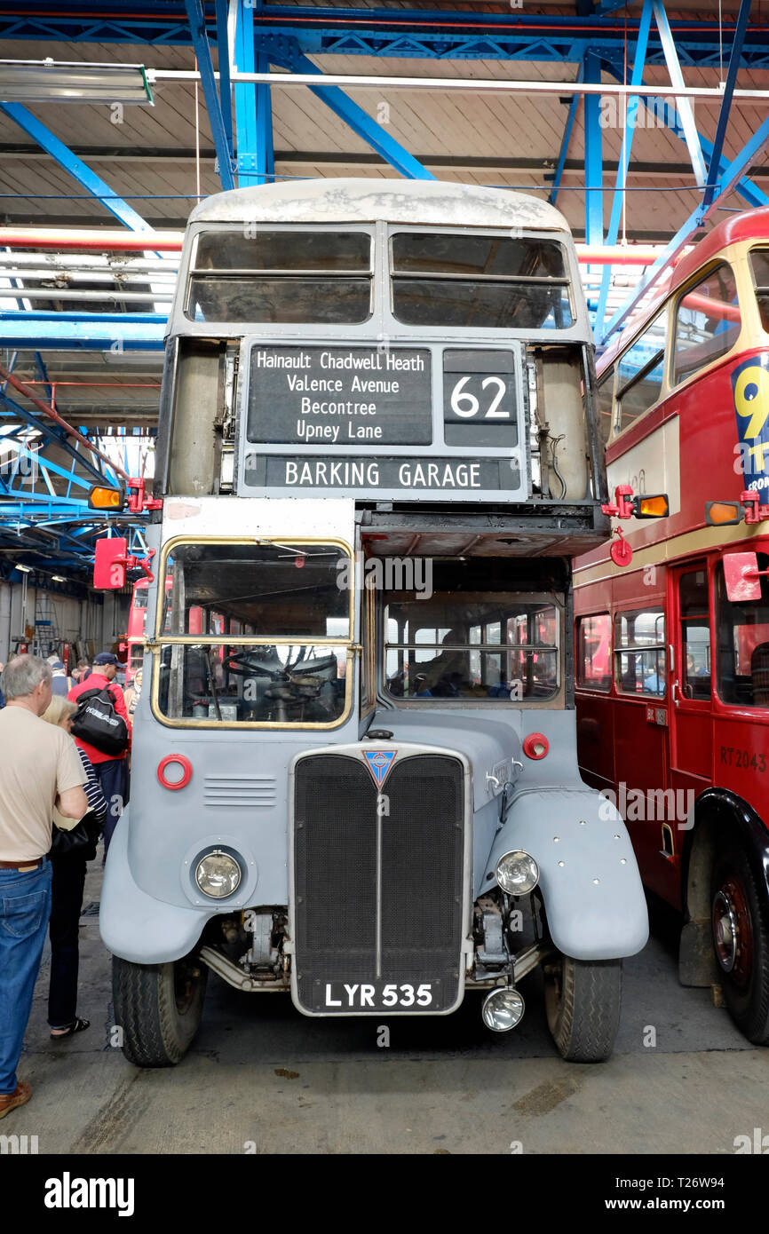 Londres, Royaume-Uni, 30 mars 2019. Musée London bus tourne les vieux bus en aboyant, et les passagers ne peuvent monter à bord gratuitement. Credit : Yanice Idir / Alamy Live News Banque D'Images