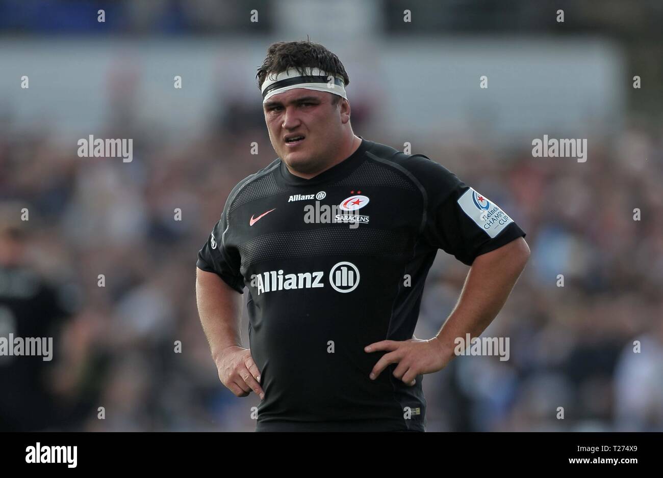 Londres, Royaume-Uni. 30 mars 2019. Jamie George (sarrasins). Saracens v Glasgow Warriors. Quart de finale. Heineken Cup Champions. Allianz Park. Londres. UK. 30/03/2019. Credit : Sport en images/Alamy Live News Banque D'Images