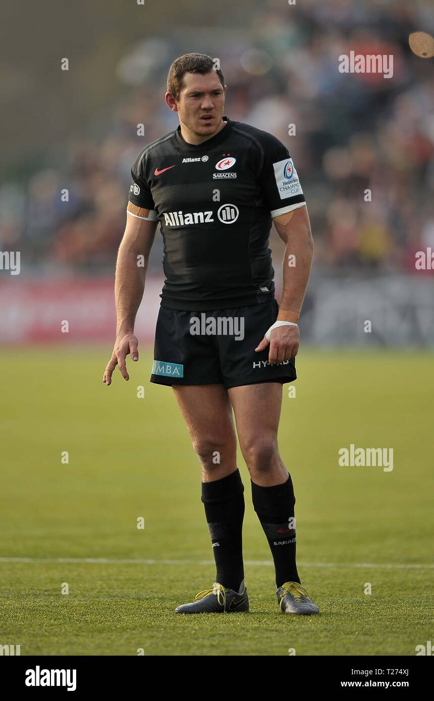 Londres, Royaume-Uni. 30 mars 2019. Alex Goode (sarrasins). Saracens v Glasgow Warriors. Quart de finale. Heineken Cup Champions. Allianz Park. Londres. UK. 30/03/2019. Credit : Sport en images/Alamy Live News Banque D'Images
