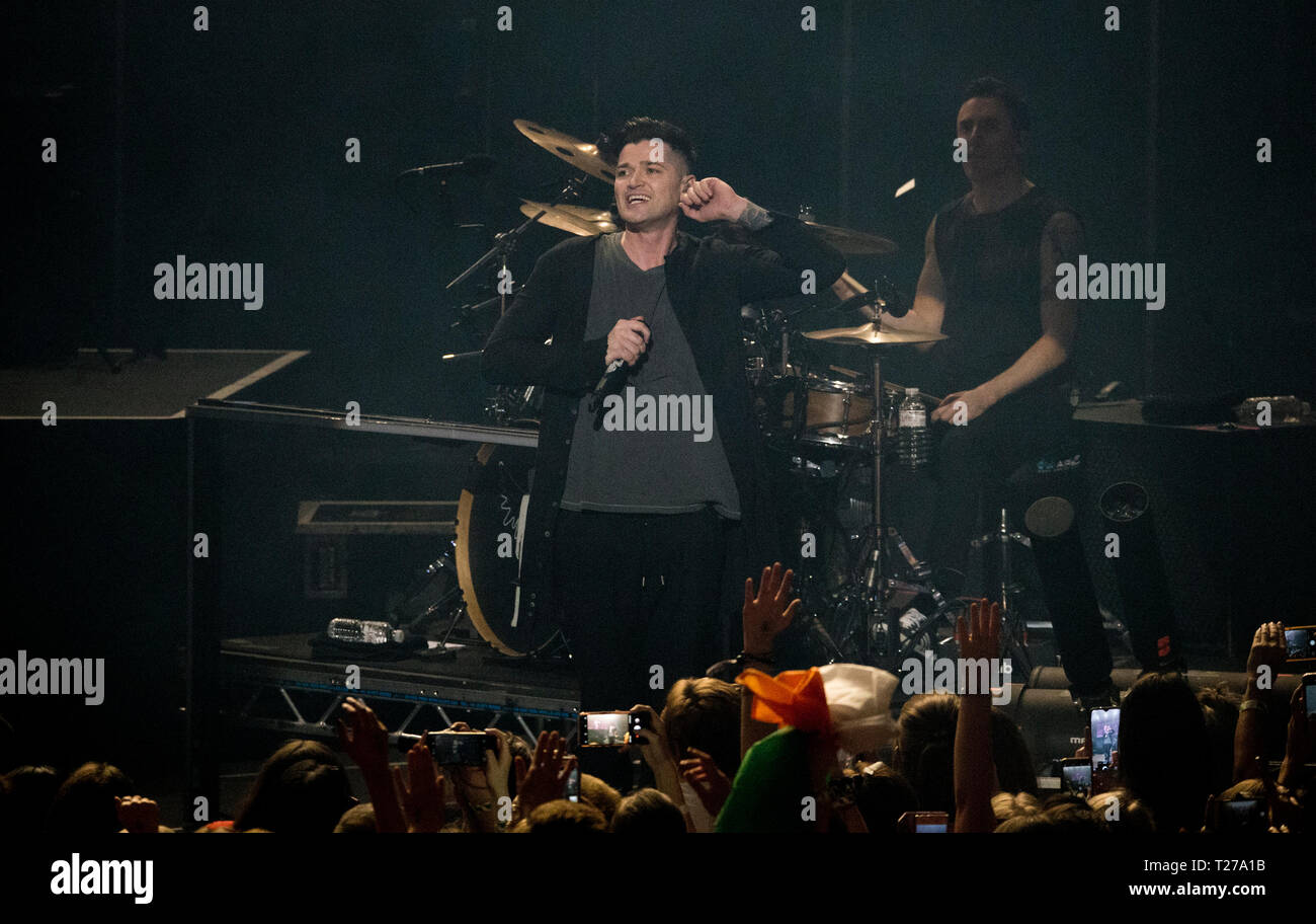 Danny O'Donoghue du script d'effectuer pendant le Teenage Cancer Trust, Concert Royal Albert Hall, Londres. PRESS ASSOCIATION. Photo date : Samedi 30 Mars, 2019. Voir PA story SHOWBIZ TCT. Crédit photo doit se lire : Isabel Infantes/PA Wire Banque D'Images