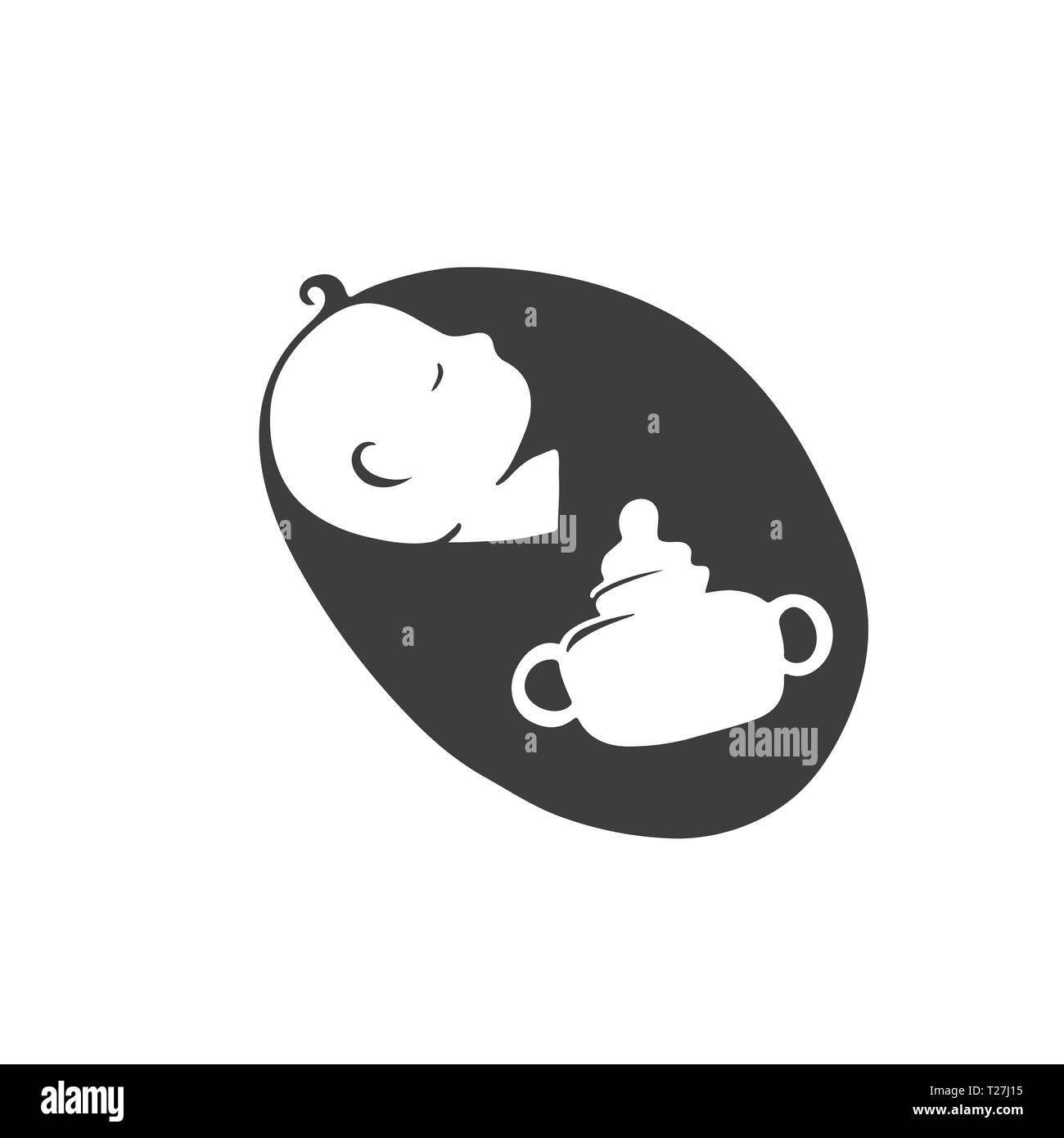 Enfant Endormi Logo Bebe Nouveau Ne Vector Illustration Bouteille De Lait Image Vectorielle Stock Alamy Enfant Endormi Logo Bebe Nouveau Ne Vector Illustration Bouteille De Lait Image Vectorielle Stock Alamy