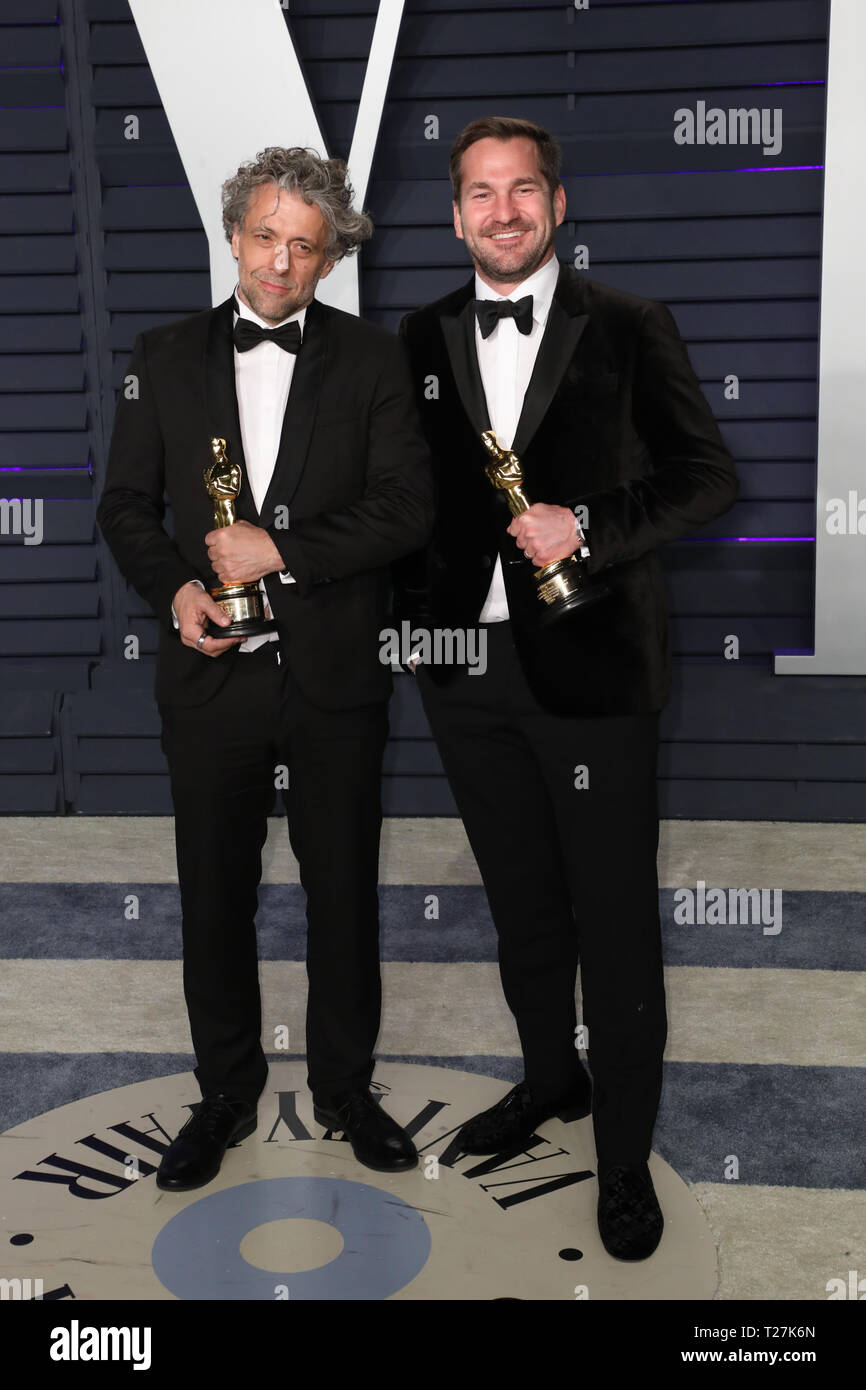 Vanity Fair Oscar Party organisée à l'Annenberg Center for the Performing Arts - Arrivées avec : Paul Lambert, Tristan Myles Où : Los Angeles, California, United States Quand : 24 Feb 2019 Credit : Sheri Determan/WENN.com Banque D'Images