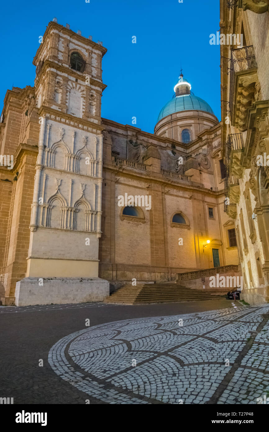 Piazza Armerina, Enna province, Sicile, Italie. Célèbre pour ses mosaïques romaines de la Villa Romana del Casale et son architecture datant de m Banque D'Images