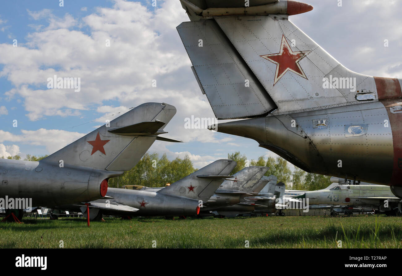 Central Air Force Museum, Monino, Moscou, Russie. Banque D'Images